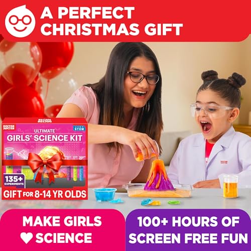 Doctor Jupiter Girls' Ultimate Science Experiments Kit for Kids Ages 8+ - style: Ultimate Girls' Science Kit: 8+