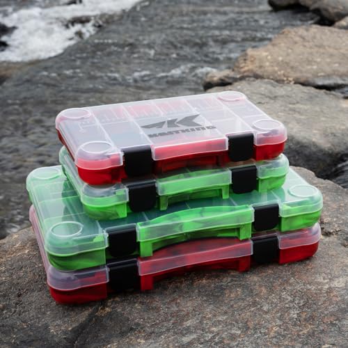 KastKing Utility Tackle Boxes, 3600 and 3700 Fishing Tackle Trays - color: Green Camouflage, size: 3700(4Pack)