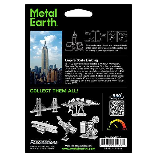 Fascinations Metal Earth Empire State Building 3D Metal Model Kit