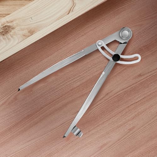 6 inch Alloy Professional Woodworking Pencil Compass Scribe Tool with Lock - size: 1 Count (Pack of 1)