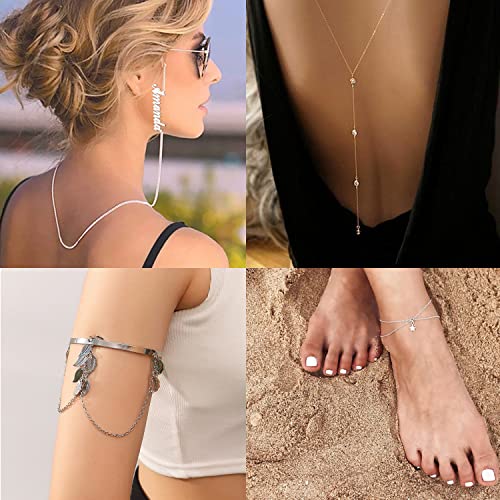 Jishi 33ft Silver Stainless Steel Chain 2mm Jewelry Necklace Link Cable Chain for Jewelry Making Bracelets Earring Craft Supplies DIY Findings - Metal Rolo Link Chain Roll w/Lobster Clasps, Jump Rings - color: Silver, size: Cable Chain 33ft 2.0mm