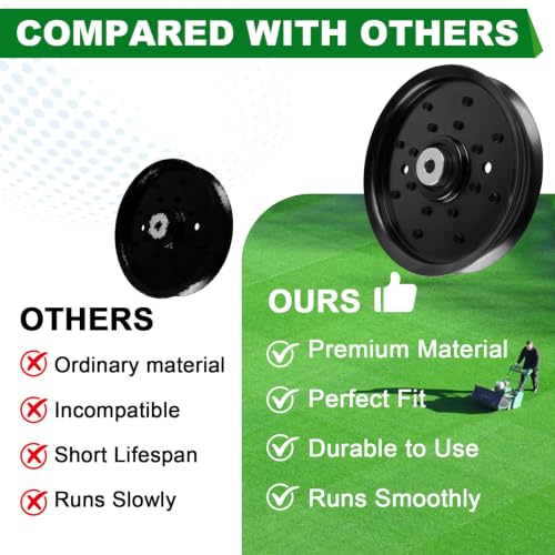 AM136252 Pulley Fits 54" 48" Mower Deck Compatible with John Deere Z445 Z465 Z645 Z655 X320 X324 - color: AM136252