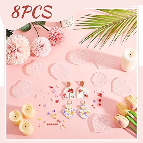 Zeyune 8 Pcs Polymer Clay Molds, Silicone Flower Alphabet Cutters, Vivid - style: Vivid