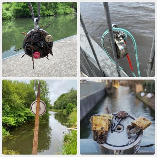 MUTUACTOR Neodymium Fishing Magnet,Φ2.95''Double Sided Combined 1400lbs Powerful Fishing Magnet Heavy Duty with 65Ft Salvage Rope,Durable Gloves,Waterproof Bag for Retrieving Tools Find Treasure - style: 1400lb Magnet(Double Sided)--Φ 2.95"