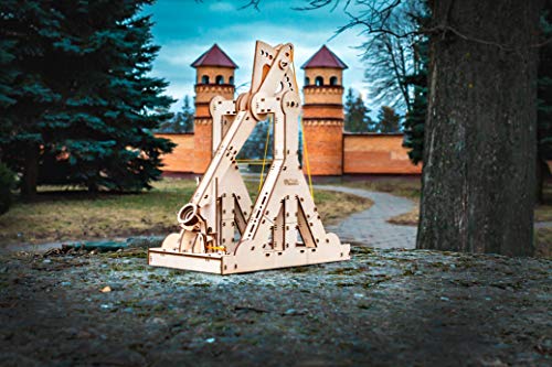 Eco Wood Art 3D Puzzle Trebuchet