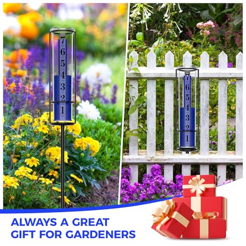 Upgraded Rain Gauge Outdoor, Really Freeze Proof, Easy Reading