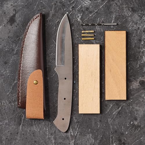 Man Crates Knife Making Kit, DIY Knife Crafting Gift Set for Men, Dad - style: Knife