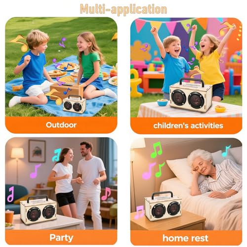 DIY Bluetooth Speaker Kit for Kids 8-12 - STEM Project Toys - color: Black