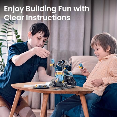 Sillbird Building Robot Kit with Remote Control STEM Gift for Boys Age 8-12 - color: 2-blue
