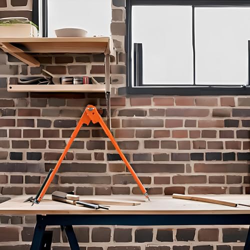 Professional Woodworking Compass Pencil Marking Compass Circle Maker Scriber for Geometry (Medium) - style: Medium