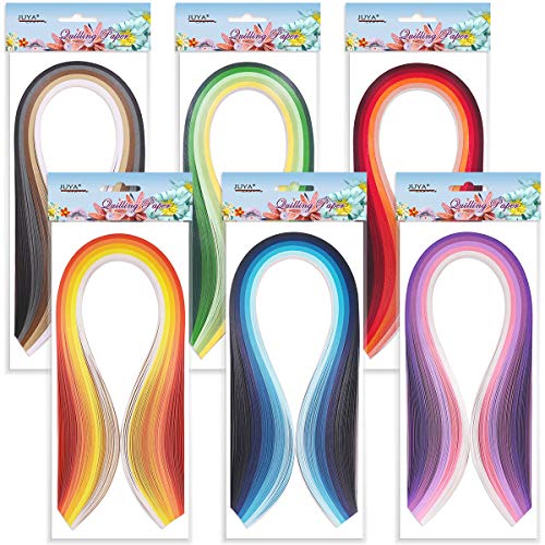 JUYA Paper Quilling Kit 30 Colors 600 Strips 8 Tools, Glue, Pink Set, 5mm - color: Pink Tools, size: Width:5mm with Glue