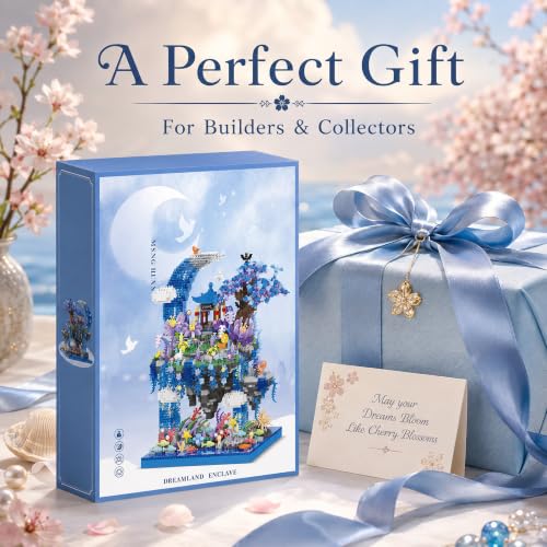 Cherry Blossom Tree Micro Mini Building Block Set 2769 PCS - color: Blue