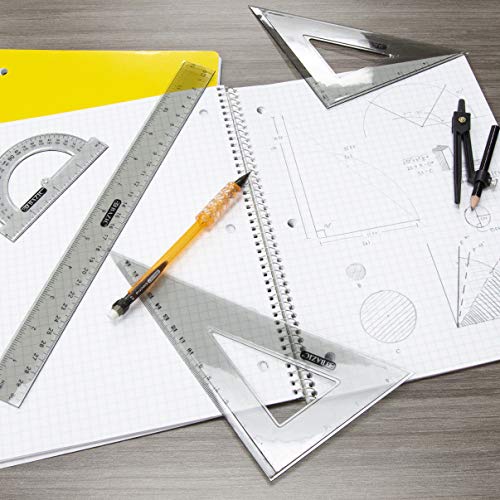 BAZIC Products 4-Piece Geometry Set with Compass, 144-Case - size: 144-Pack