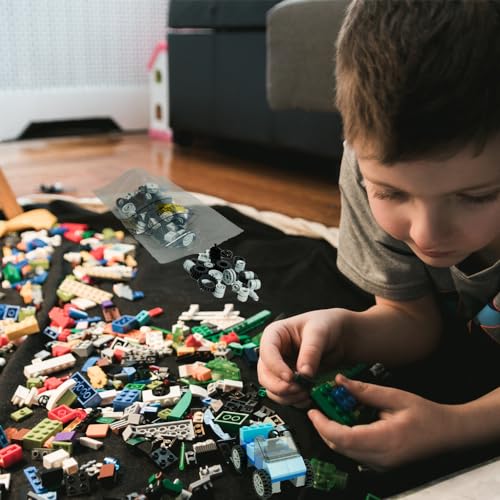 122PCS Wheels Axles Building Set Tires Bulk Bricks Car Parts Accessories - color: Gray1