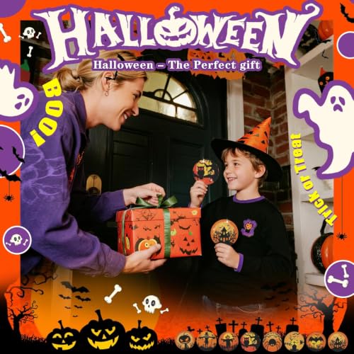 Leatrice 8 PCS Halloween Diamond Art Coasters Set with Holder 4 in - color: AA halloween