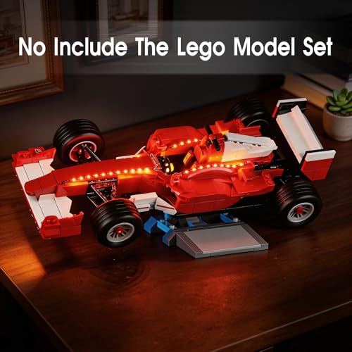 LED Light Kit Compatible with Lego F2004 & Michael Schumacher 11375 Set, Light Kit for Lego 11375 Building Blocks Model, Not Included The Model Set - style: 11375