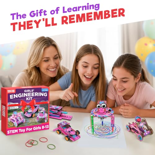 Doctor Jupiter Girls’ Engineering Kit for Kids Ages 8+, Birthday Gifts - style: Girls' Ultimate Engineering Kit: 8+