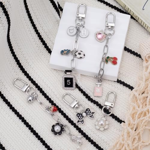 Hzopcw 30pcs Keychain Making Kits for Bag Charm, Silver - color: A-30pcs-Silver
