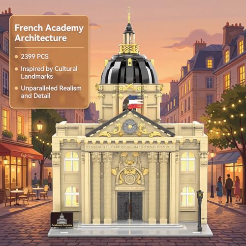 French Academy Modern Modular City Mini Building Set 2399PCS - style: Mini French Academy