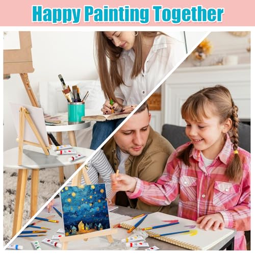 ESRICH 26 PCS Acrylic Paint Set with 12 Colors Acrylic Paints - color: 12 Color