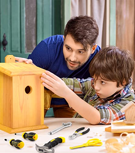DOWELL Tool Set with Tool Bag, Real Hand Tools for Boys& Girls, Age 12+ - size: 11 Pcs-Yellow