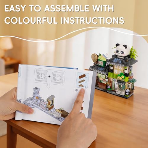 Street View Tea Shop Mini Building Blocks Set MOC Creative Building Toys - color: Tea Shop