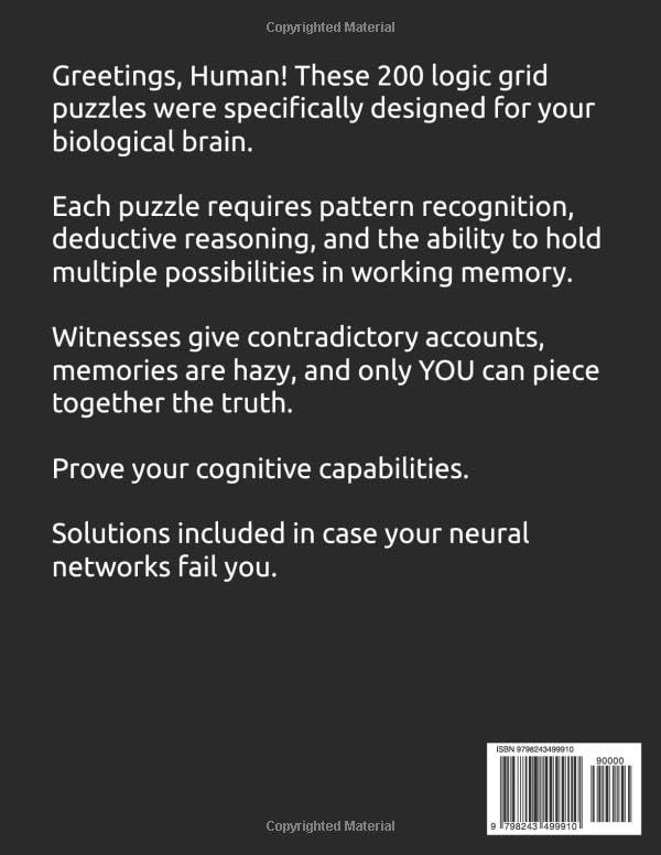 Logic Grid Puzzles: 200 Brain-Teasing Deduction Puzzles (Puzzle Books)