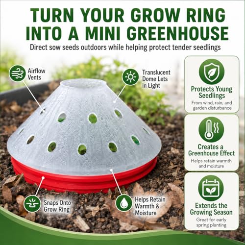 Kids Watermelon Garden Kit – Grow Your Own Watermelons from Seeds with Greenhouse Germination Domes & Grow Rings, Non-GMO Seeds, BPA-Free | Gardening Gift for Kids & Families, Made in USA - color: Watermelon
