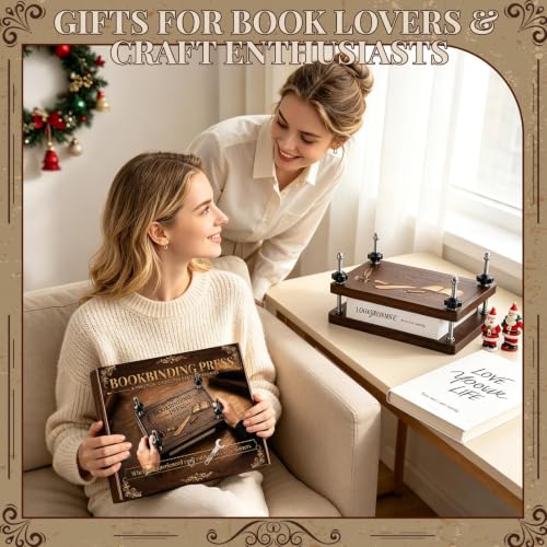 FOGWOWO Book Press,7.9" x 11.6",Book Binding Press Paper Flower Press - color: Bookbinding Press