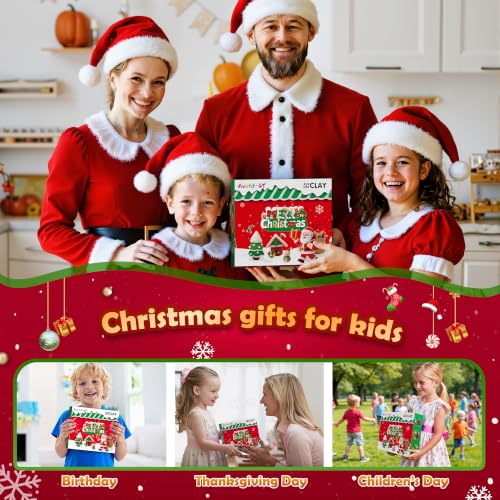 Aestd-ST Air Dry Clay Kit - Christmas Theme, Modeling Clay for Kids - color: Christmas Theme