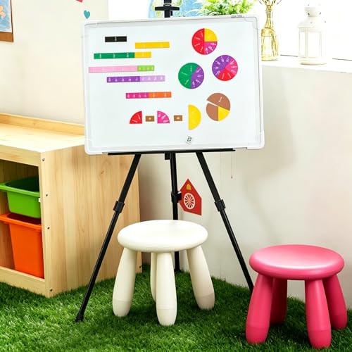 Meetory 180pcs Magnetic Fraction Tiles Circles, Rainbow Math Manipulatives Set for Preschool Elementary School Teacher, Prefect Classroom Learning Tools, Homeschool Supplies - color: Multicolor