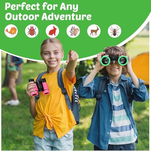 Hiboom 16 Set Kids Binoculars Bulk Shockproof Folding for Kids, Cute Colors