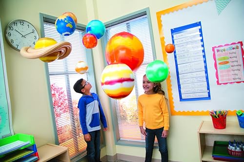 Fun Express Inflatable Solar System Model Kit for Kids, 10 Piece