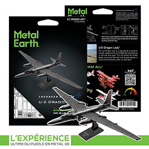 Fascinations Metal Earth Lockheed Martin U-2 Dragon Lady 3D Metal Model Kit