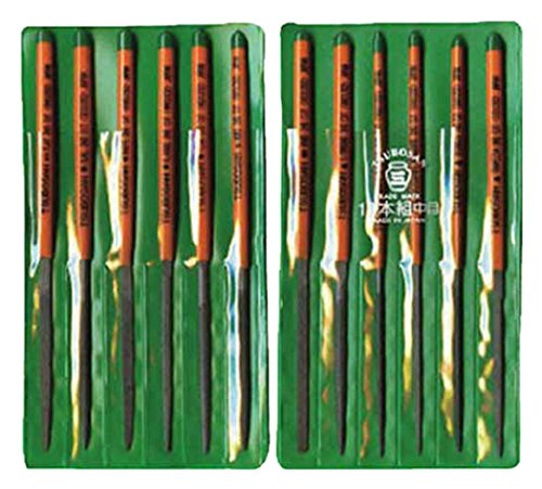 Tsubosan ST01202 File Set, 12 Pieces, Medium - style: 12-Pack Medium