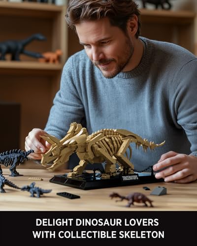 Nifeliz Triceratops Dinosaur Fossil Building Set, NF10351