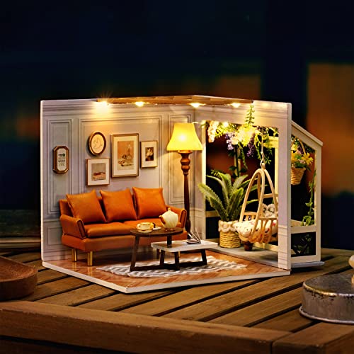 DIY Miniature Dollhouse Kit with Furniture Plus Dust Proof