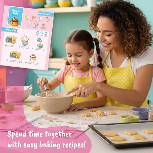 BSCOOL Baking Coloring Book with Stickers Recipes and Cake Design - color: 1 PCS - Play and Bake Activity Book