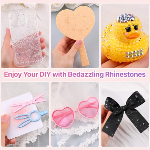 33000Pcs Clear Transparent Resin Rhinestones for Bedazzling Kit - color: Crystal 2-6mm