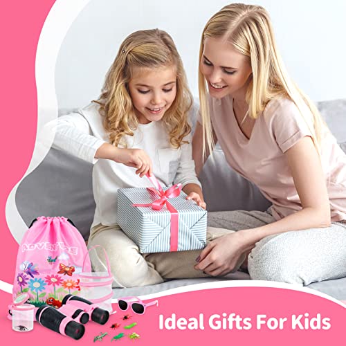 GIFTINBOX Bug Catcher Kit for Kids - Outdoor Explorer Toys Set for Kid - Bug Catching Kits with Binoculars Nature Adventure Toy for Girls Boys - Kids Exploration Gifts for Girl 3-12 Years Old