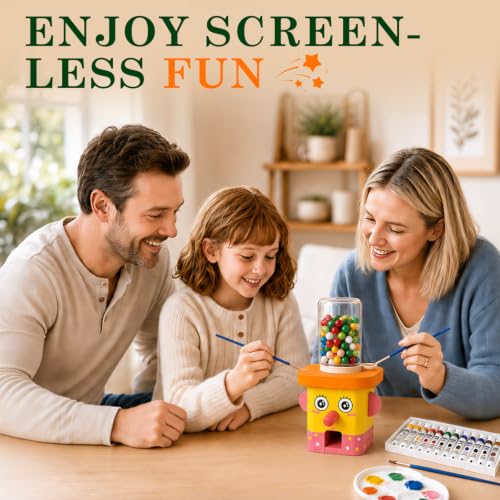 Candy Dispenser Woodworking Kit for Kids, STEM wood building kit Ages 6+