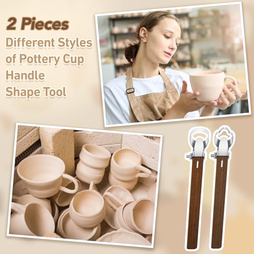2 Pcs Pottery Handle Making Tools, Adjustable Clay Cutters,Novelty Style - style: Novelty Style