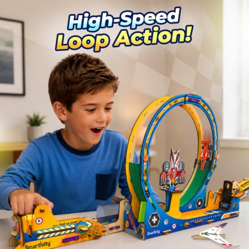 Smartivity High-Speed Race Car Track with Loop for Kids 6-12