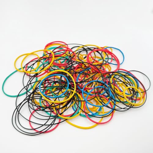 120PCS Pulley Belts Engine Drive Belt Rubber Transmission Belt for RC Car Robot DIY Model Toy Accessories (120PCS Mix Color) - style: 120PCS Mix Color