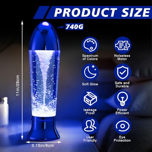 Hortsun 2 Pcs 11'' Tornado Lamp LED Color Changing Lamp