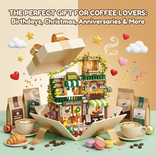City Street View Building Blocks, Modular Architecture Model - color: Verdant Mocha