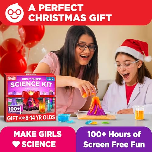 Doctor Jupiter Girls' Super Science Experiments Kit for Kids Ages 8+ - style: Girls' Super Science Kit: 8+