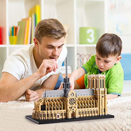 YaJie Notre Dame de Paris Micro Building Blocks Set, 7380 PCS Model Kit - color: Paris 1