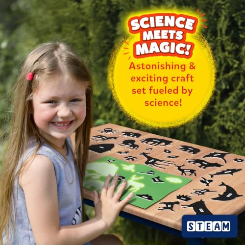 Skillmatics Magical Sun Art – Animals, STEM Paper Craft Kit, Gift for Kids - style: Animals