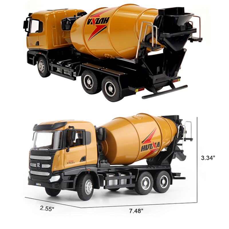 Gemini&Genius Cement Mixer Truck Construction Vehicle Cement Truck Toy - color: Cement Truck